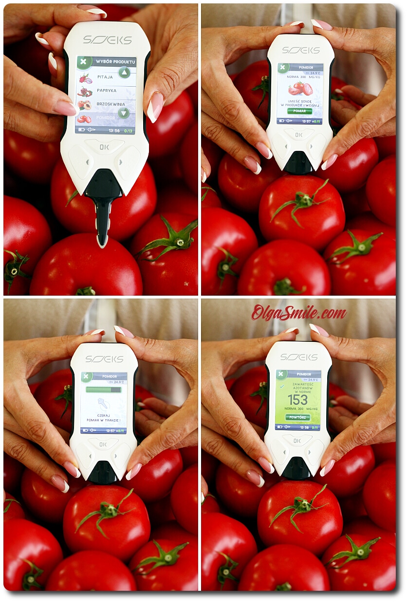 Итак, приступайте к работе, Soeks Ecovisor F4 в руке и тестируйте овощи на кухонном прилавке