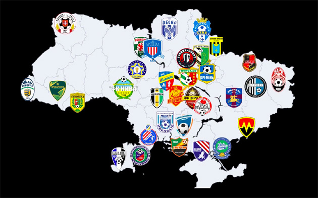 МВД предоставило карту футбольных клубов, которые попали в список участников договорных матчей