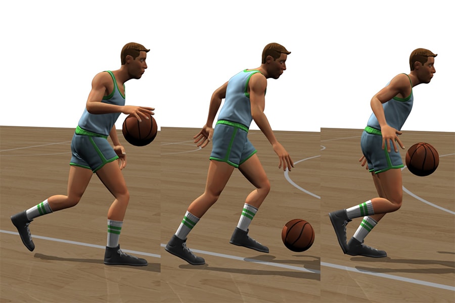 Баскетболистам нужно много потренироваться, прежде чем они овладеют дриблингом, и оказывается, что это верно и для игроков с компьютерной анимацией