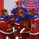 Сборная России забросила две шайбы во втором периоде матча с Норвегией